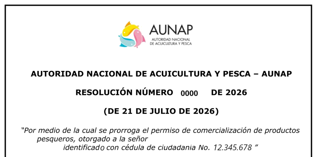 Ejemplo permiso AUNAP
